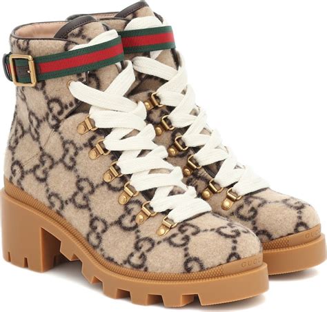 gucci women's snow boots|Gucci gg wool ankle boots.